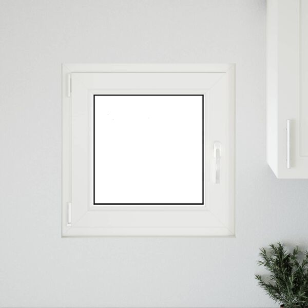 Fen&ecirc;tre de sous-sol RISOR Blanc 50 x 50 cm PVC et verre