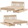 vidaXL Cadre de lit sans matelas 140x200 cm bois massif de pin