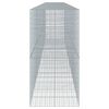 vidaXL Panier gabion avec couvercle 900x100x200 cm fer galvanis&eacute;