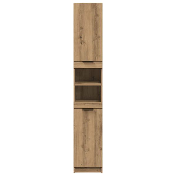 vidaXL Armoire de bain ch&ecirc;ne artisanal 32x34x188,5cm bois d'ing&eacute;nierie