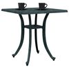 vidaXL Table de jardin vert 53x53x53 cm aluminium coul&eacute;
