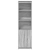 vidaXL Buffet haut sonoma gris 50x35x180 cm bois d'ing&eacute;nierie