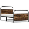 vidaXL Cadre de lit sans matelas 90x190cm ch&ecirc;ne fum&eacute; bois d'ing&eacute;nierie