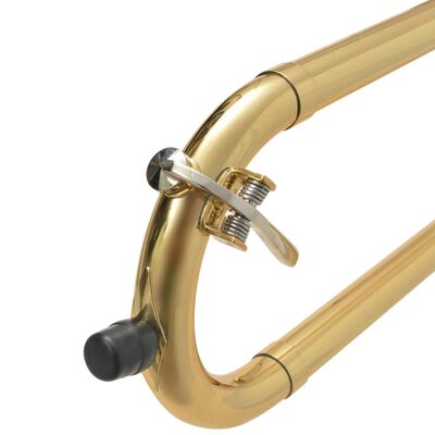 vidaXL Trombone Laiton Jaune avec laque dorée Bb