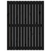 vidaXL T&ecirc;te de lit murale Noir 82,5x3x110 cm Bois massif de pin