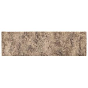 vidaXL Tapis de Cuisine B&eacute;ton brun 150 x 45 cm 100% Polyamide Lavable
