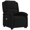 vidaXL Fauteuil de massage inclinable Noir Velours