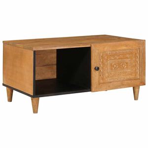 vidaXL Table basse Marron Clair 80 x 50 x 40 cm Bois d'acacia massif