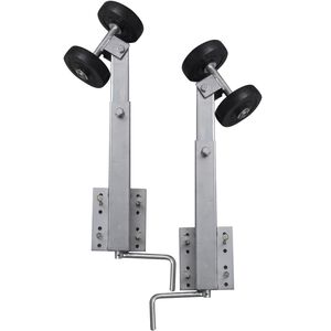 vidaXL Support &agrave; double rouleau pour remorque de bateau 2 pcs 59-84 cm