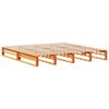 vidaXL Lit biblioth&egrave;que sans matelas cire marron 180x200cm bois massif