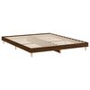 vidaXL Cadre de lit sans matelas chêne marron 150x200 cm