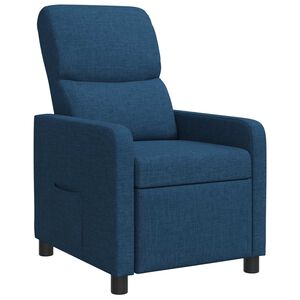 vidaXL Fauteuil inclinable Bleu Tissu