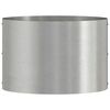 vidaXL Cache-pot de jardin Argent 30 x 30 x 20 cm Acier inoxydable