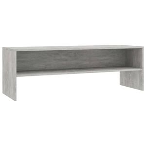 vidaXL Meuble TV Gris b&eacute;ton 120x40x40 cm Bois d'ing&eacute;nierie