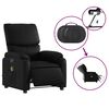 vidaXL Fauteuil de massage inclinable &eacute;lectrique noir similicuir