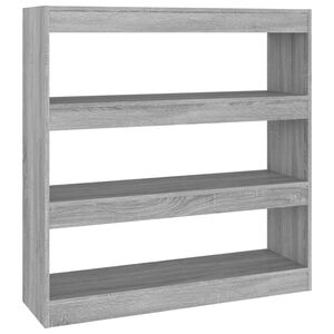 vidaXL Biblioth&egrave;que/S&eacute;parateur de pi&egrave;ce sonoma gris 100x30x103 cm