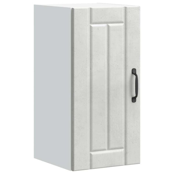 vidaXL Armoire murale de cuisine Lucca gris b&eacute;ton bois ing&eacute;nierie