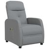 vidaXL Fauteuil de massage inclinable Gris clair Tissu
