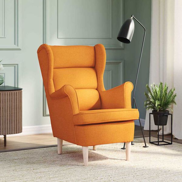 vidaXL Fauteuil jaune foncé 74x84x100 cm tissu