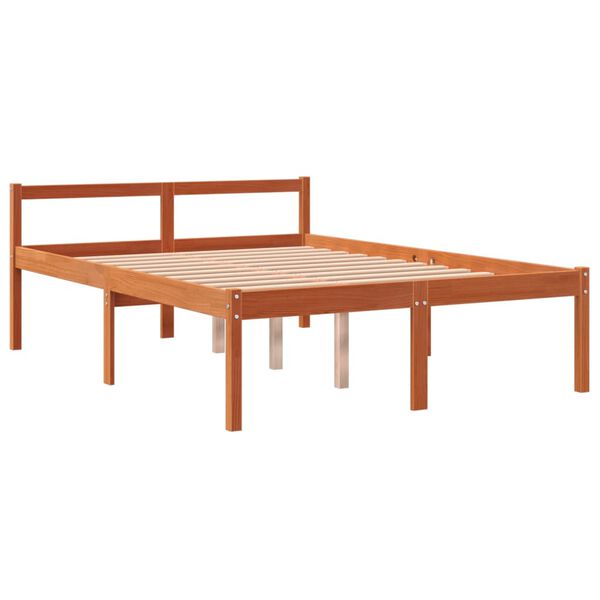 vidaXL Lit pour personne &acirc;g&eacute;e sans matelas 140x190 cm bois pin massif