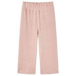Pantalons pour enfants velours c&ocirc;tel&eacute; rose clair 92