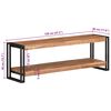 vidaXL Meuble TV 120x30x40 cm Bois d'acacia massif