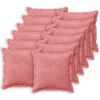 vidaXL Coussin avec oreiller HOUTEN 12 pc Rose Fl&oslash;jl