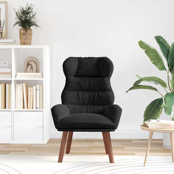 vidaXL fauteuil Noir 69 x 74 x 93 cm Velours