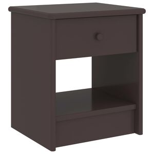 vidaXL Table de chevet Marron fonc&eacute; 35x30x40 cm Bois de pin massif