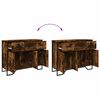 vidaXL Buffet ch&ecirc;ne fum&eacute; 97x32,5x74,5 cm bois d'ing&eacute;nierie