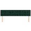 vidaXL T&ecirc;tes de lit Vert fonc&eacute; 180x5x78/88 cm Velours