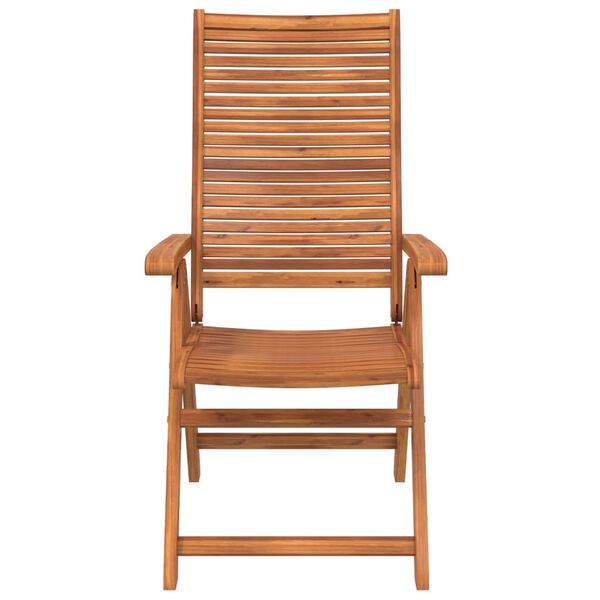 vidaXL Chaises inclinables de jardin lot de 4 bois massif acacia