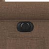 vidaXL Fauteuil inclinable &eacute;lectrique marron tissu