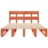 vidaXL Cadre de lit sans matelas cire marron 160x200cm bois pin massif