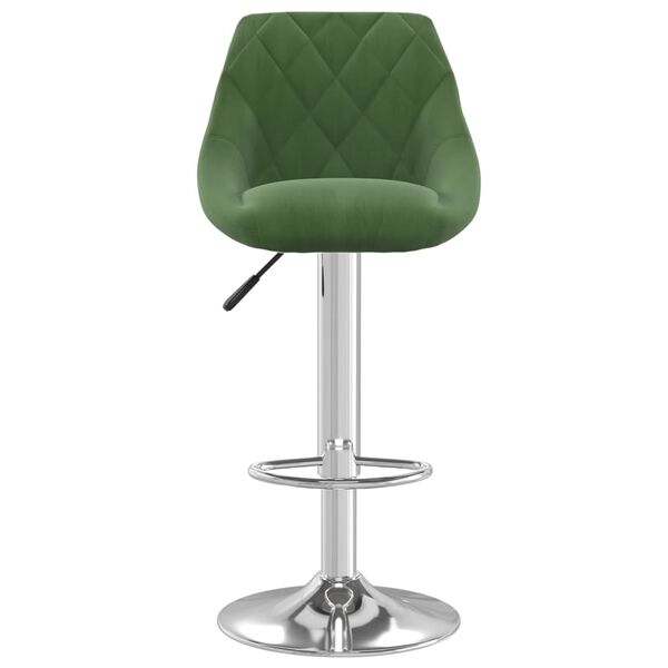 vidaXL Tabourets de bar lot de 2 vert fonc&eacute; velours