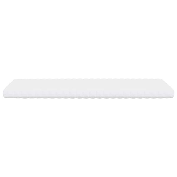 vidaXL Matelas en mousse blanc 90x210 cm 7 zones duret&eacute; 20 ILD