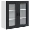 vidaXL Panneau de lave-vaisselle Kalmar Noir 80 x 31 x 80 cm