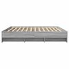 vidaXL Cadre de lit sans matelas sonoma gris 180x200 cm