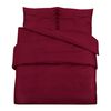 vidaXL Ensemble de housse de couette Bordeaux 200x220 cm Coton