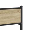 vidaXL Cadre de lit en métal sans matelas chêne sonoma 140x200 cm