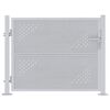 vidaXL Porte de Jardin Argent&eacute; 85 x 70 cm Acier inoxydable