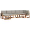 vidaXL Ensemble de canap&eacute;s d'ext&eacute;rieur 7 pcs Gris Naturel et Clair