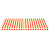 vidaXL Tissu de remplacement pour auvent Jaune et orange 5x3 m