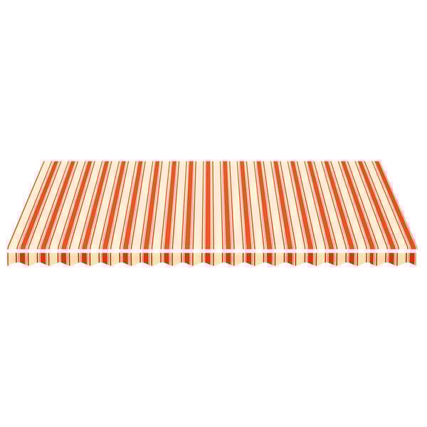 vidaXL Tissu de remplacement pour auvent Jaune et orange 5x3 m