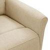 vidaXL Fauteuil Cr&egrave;me Tissu