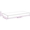 vidaXL &Eacute;tag&egrave;re murale flottante Gris brillant 50x23x3,8 cm MDF
