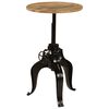 vidaXL Table de bar Bois de manguier massif 60 x (76-110) cm