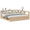 vidaXL Lit biblioth&egrave;que sans matelas 200x200 cm bois massif de pin