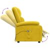 vidaXL Fauteuil électrique de massage Jaune Velours