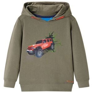 vidaXL Sweatshirt &agrave; capuche pour enfants kaki 104